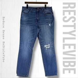 JUDY BLUE Women’s Size 15/32 Denim Jeans Boyfriend Fit High Rise Style Stretch